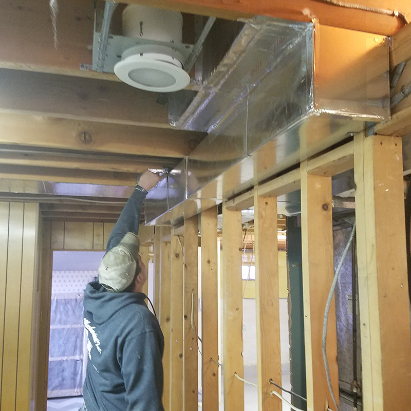 HVAC technician working